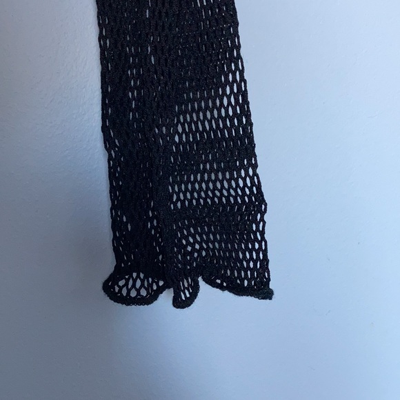 NWOT Urban Outfitters Out From Under black mesh fishnet long sleeve top shirt - Picture 4 of 10